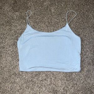 Cropped Blue Cami Tank